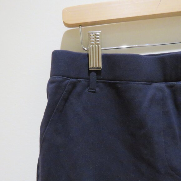 QUINCE Ultra-Stretch Ponte Straight Leg Pants in Navy Blue Office Minimalist M - Picture 7 of 15